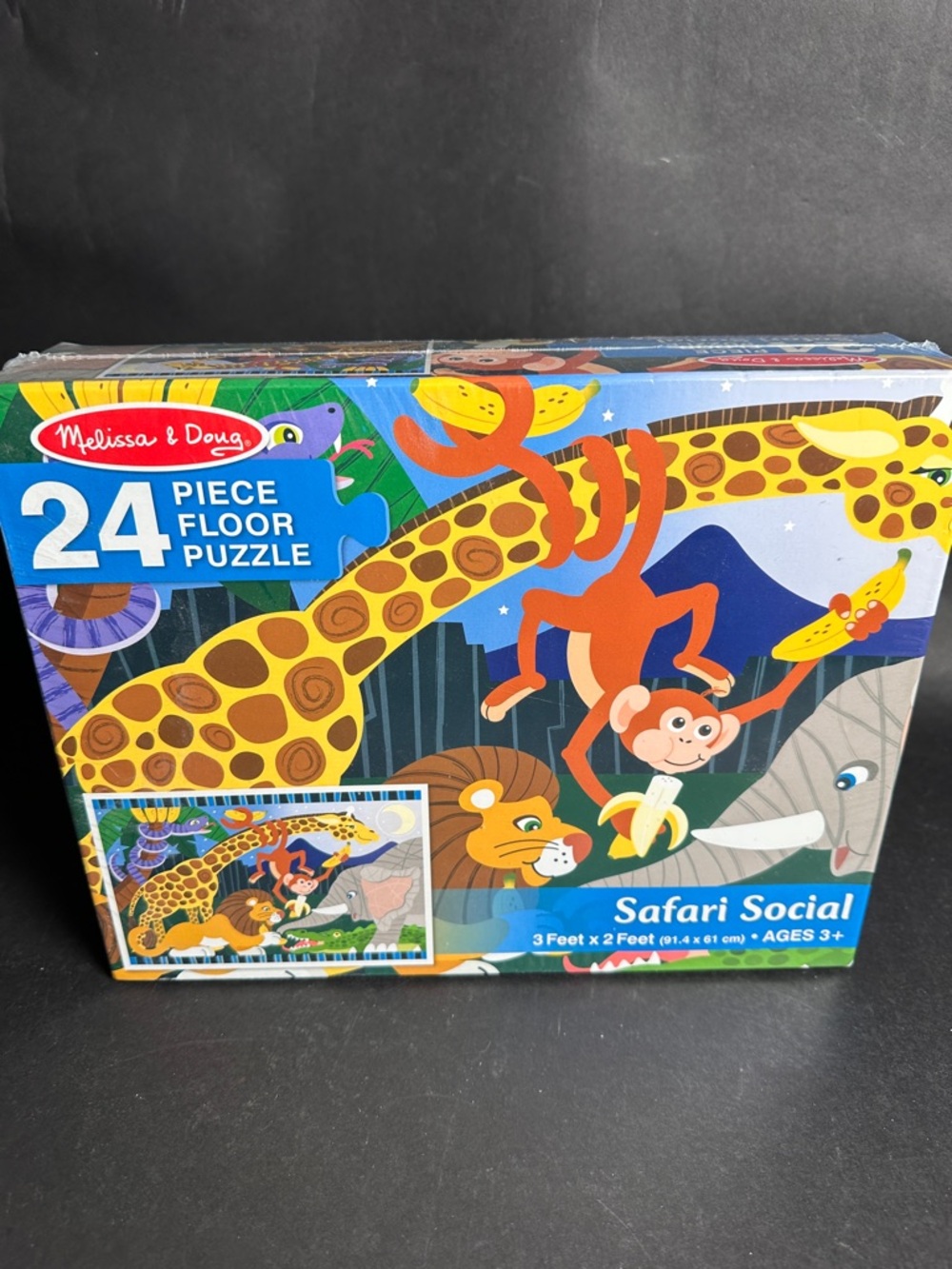Melissa & Doug Floor Puzzle - Yellow, Orange, Blue, Green, Brown